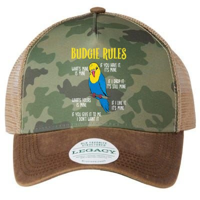 Parakeet Budgie Rules Bird Budgerigar Legacy Tie Dye Trucker Hat