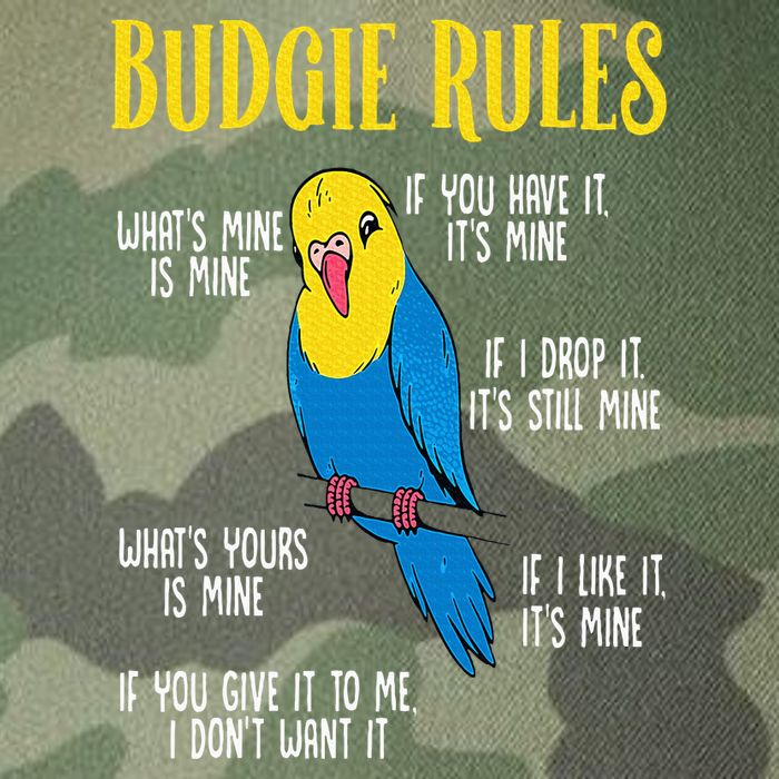 Parakeet Budgie Rules Bird Budgerigar Legacy Tie Dye Trucker Hat