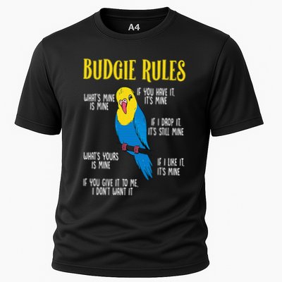 Parakeet Budgie Rules Bird Budgerigar Performance Shirt