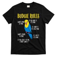 Parakeet Budgie Rules Bird Budgerigar T-Shirt