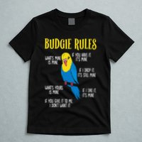 Parakeet Budgie Rules Bird Budgerigar T-Shirt