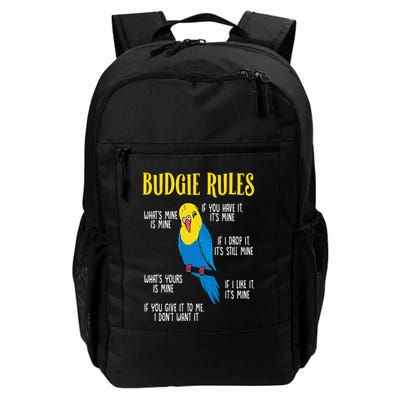 Parakeet Budgie Rules Bird Budgerigar Backpack