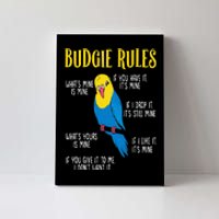 Parakeet Budgie Rules Bird Budgerigar Canvas