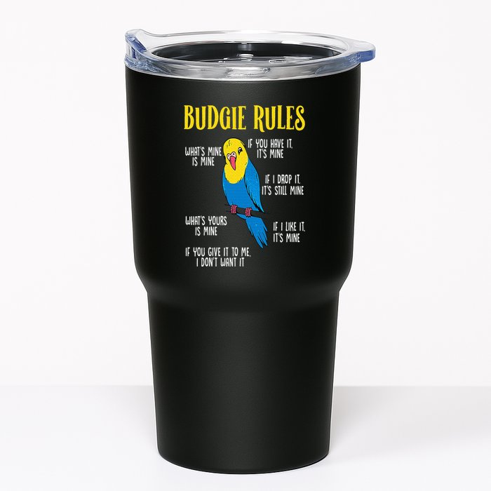 Parakeet Budgie Rules Bird Budgerigar Tumbler