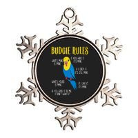 Parakeet Budgie Rules Bird Budgerigar Metallic Star Ornament