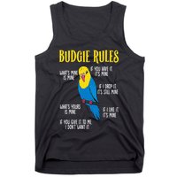 Parakeet Budgie Rules Bird Budgerigar Tank Top