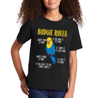 Parakeet Budgie Rules Bird Budgerigar Kids T-Shirt