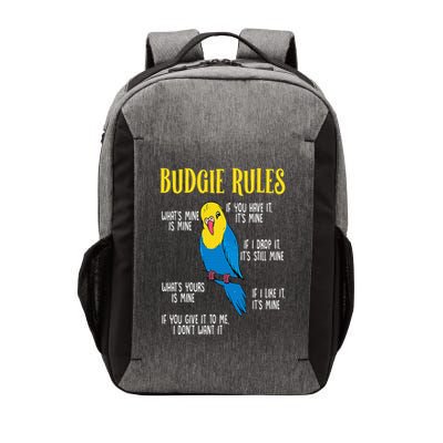 Parakeet Budgie Rules Bird Budgerigar Vector Backpack