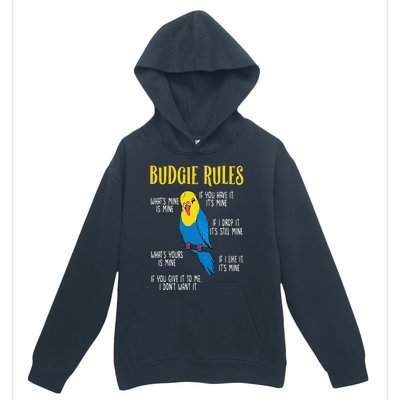 Parakeet Budgie Rules Bird Budgerigar Urban Pullover Hoodie