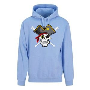 Pirate Baseball Skull Fans Of Pittsburgh Unisex Surf Hoodie