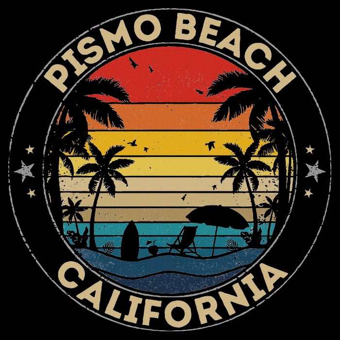Pismo Beach Souvenir California Reminder Cooling Performance Crew T-Shirt