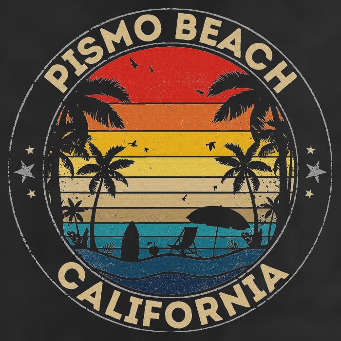 Pismo Beach Souvenir California Reminder Adult Drive Performance Visor