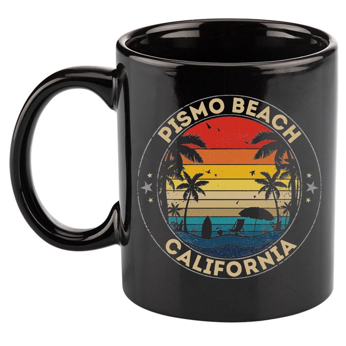 Pismo Beach Souvenir California Reminder 11oz C Handle Ceramic Mug