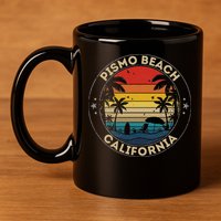 Pismo Beach Souvenir California Reminder 11oz C Handle Ceramic Mug