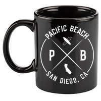 Pacific Beach San Diego California Pb San Diego 11oz C Handle Ceramic Mug