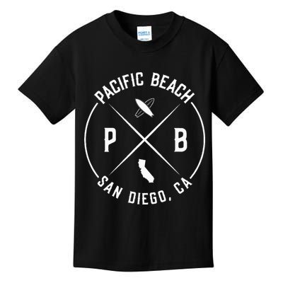 Pacific Beach San Diego California Pb San Diego Kids T-Shirt