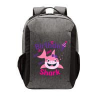 Pink Birthday Shark Doo Doo Doo Vector Backpack