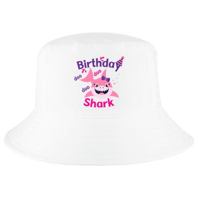 Pink Birthday Shark Doo Doo Doo Cool Comfort Performance Bucket Hat