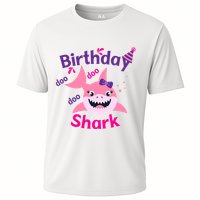 Pink Birthday Shark Doo Doo Doo Performance Shirt