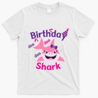 Pink Birthday Shark Doo Doo Doo T-Shirt
