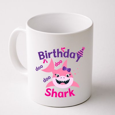 Pink Birthday Shark Doo Doo Doo Mug