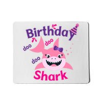 Pink Birthday Shark Doo Doo Doo Mousepad