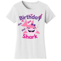 Pink Birthday Shark Doo Doo Doo Women's T-Shirt