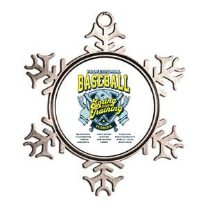 Professional Baseball Spring Training 2024 Florida Cities Metallic Star Ornament