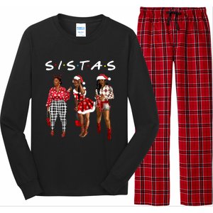 Proud Black Sistas Queen Melanin Afro African American Cool Gift Long Sleeve Pajama Set