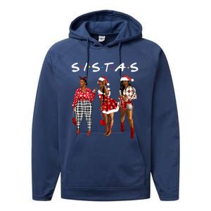 Proud Black Sistas Queen Melanin Afro African American Cool Gift Performance Fleece Hoodie