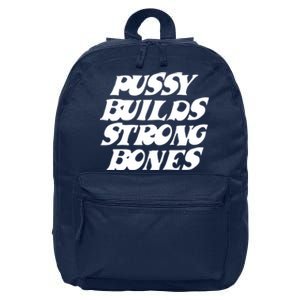 Pussy Builds Strong Bones 16 in Basic Backpack