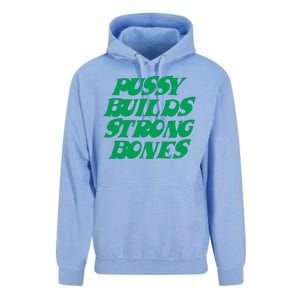 Pussy Builds Strong Bones Unisex Surf Hoodie