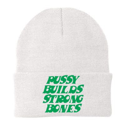 Pussy Builds Strong Bones Knit Cap Winter Beanie