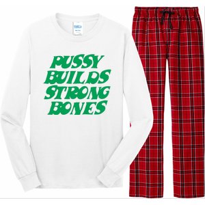 Pussy Builds Strong Bones Long Sleeve Pajama Set