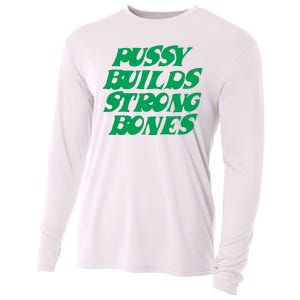 Pussy Builds Strong Bones Cooling Performance Long Sleeve Crew