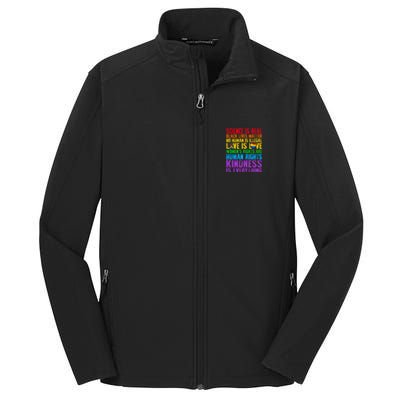 Pride Blm Science Is Real Black Lives Matter Rainbow Lgbt Gift Core Soft Shell Jacket