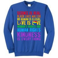 Pride Blm Science Is Real Black Lives Matter Rainbow Lgbt Gift Sweatshirt