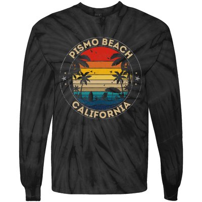 Pismo Beach Souvenir California Reminder Tie-Dye Long Sleeve Shirt