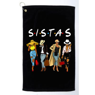 Proud Black Sistas Queen Melanin Afro African American Great Gift Golf Towel