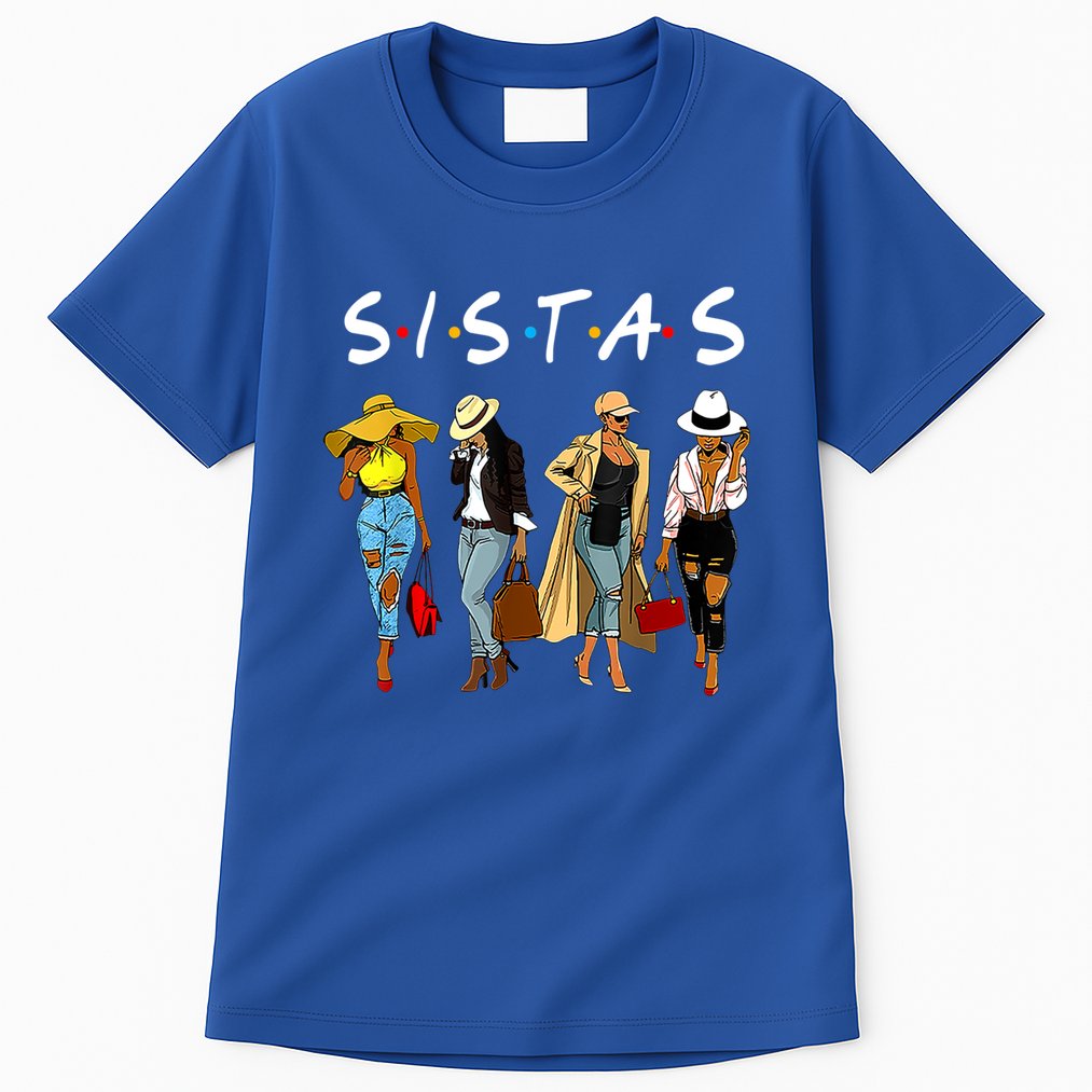 Proud Black Sistas Queen Melanin Afro African American Great Gift Tall T-Shirt