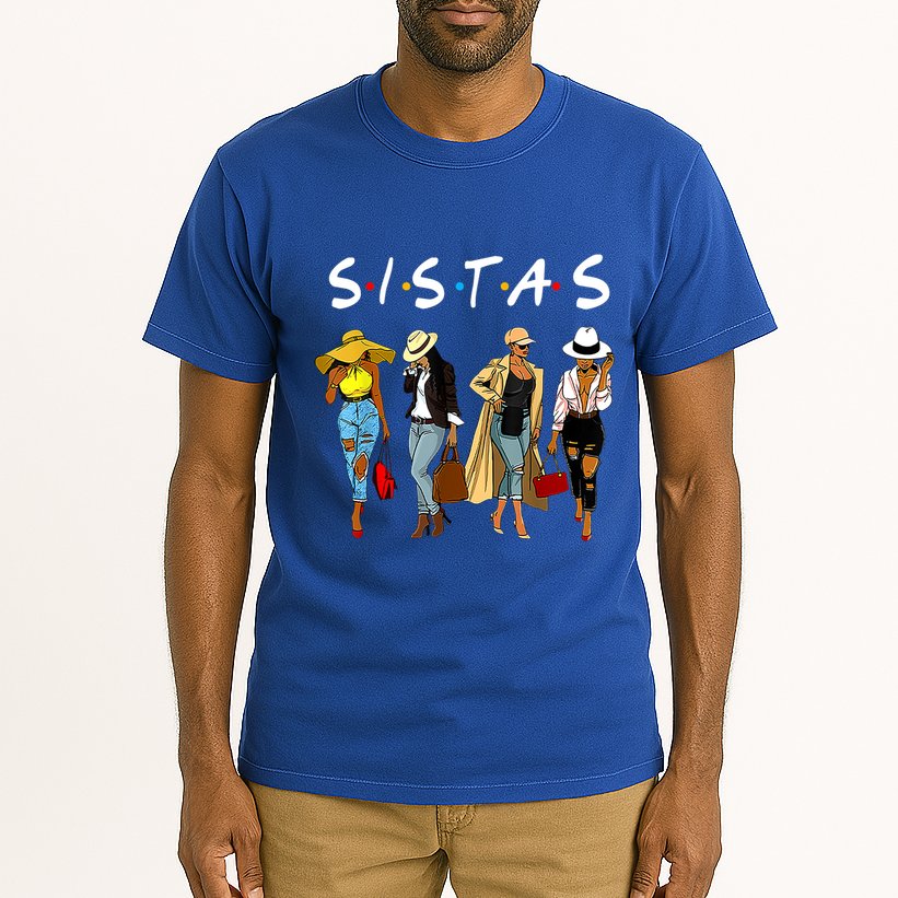 Proud Black Sistas Queen Melanin Afro African American Great Gift Tall T-Shirt