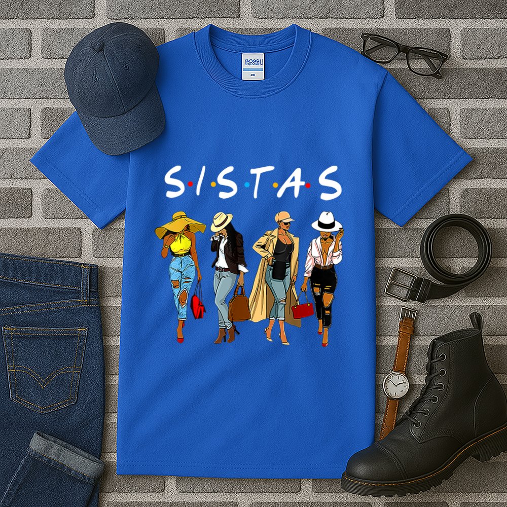Proud Black Sistas Queen Melanin Afro African American Great Gift Tall T-Shirt