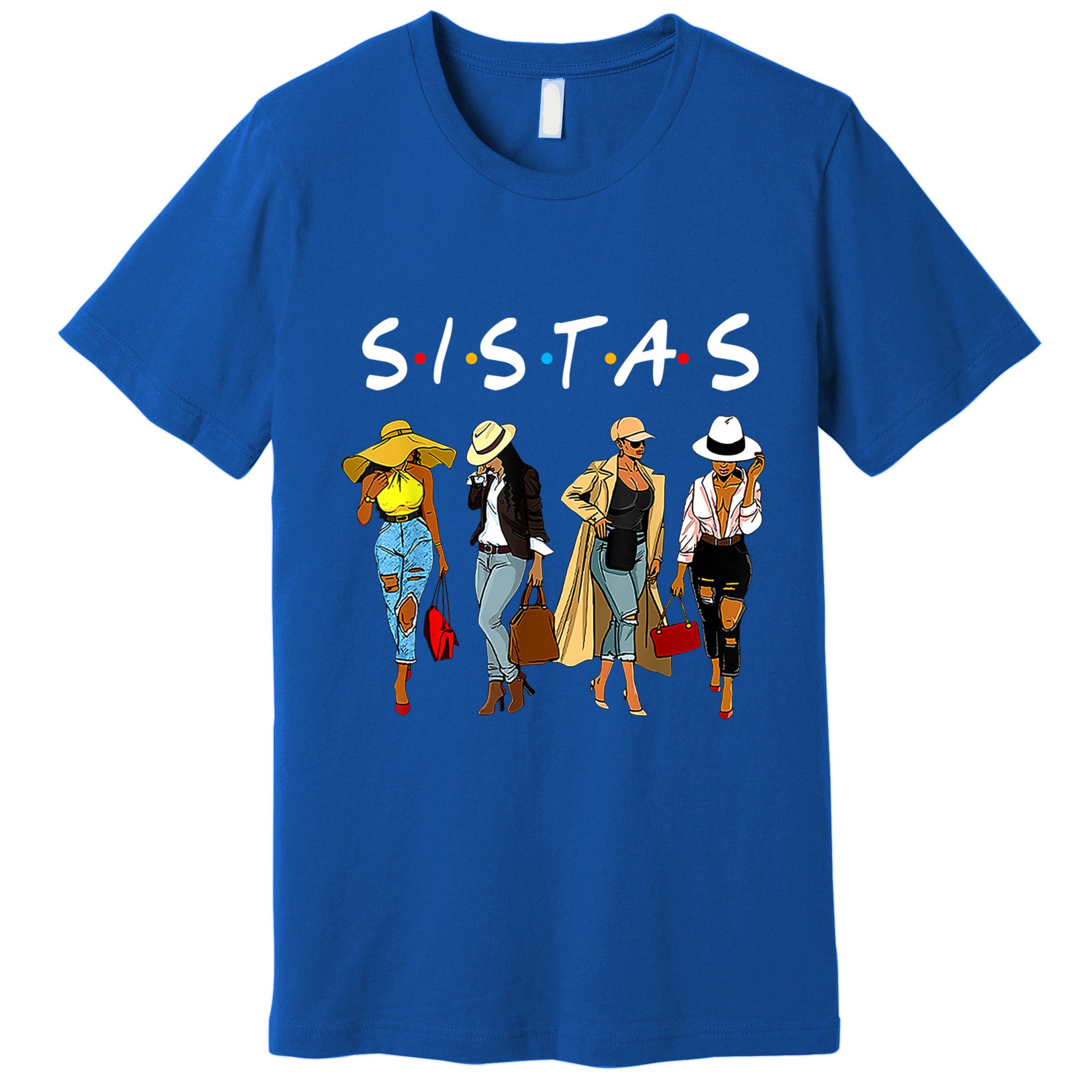 Proud Black Sistas Queen Melanin Afro African American Great Gift Premium T-Shirt