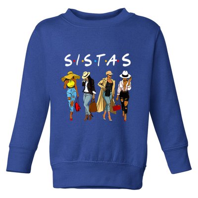 Proud Black Sistas Queen Melanin Afro African American Great Gift Toddler Sweatshirt