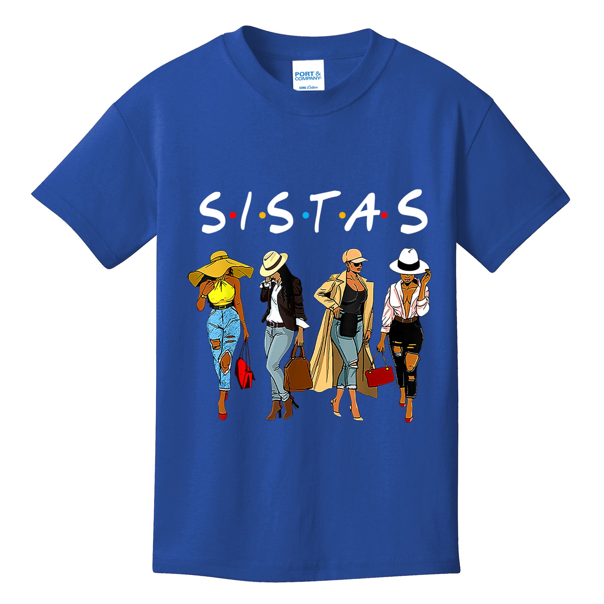 Proud Black Sistas Queen Melanin Afro African American Great Gift Kids T-Shirt