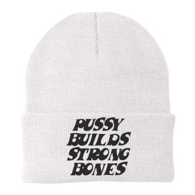 Pussy Builds Strong Bones Knit Cap Winter Beanie