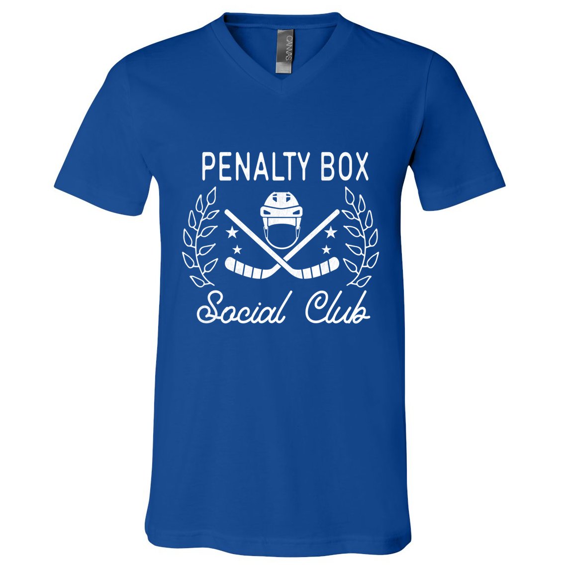 Penalty Box Social Club Ice Hockey Game Day Ice Hockey Mom Gift V-Neck T-Shirt
