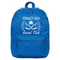 Penalty Box Social Club Ice Hockey Game Day Ice Hockey Mom Gift 16 in Basic Backpack
