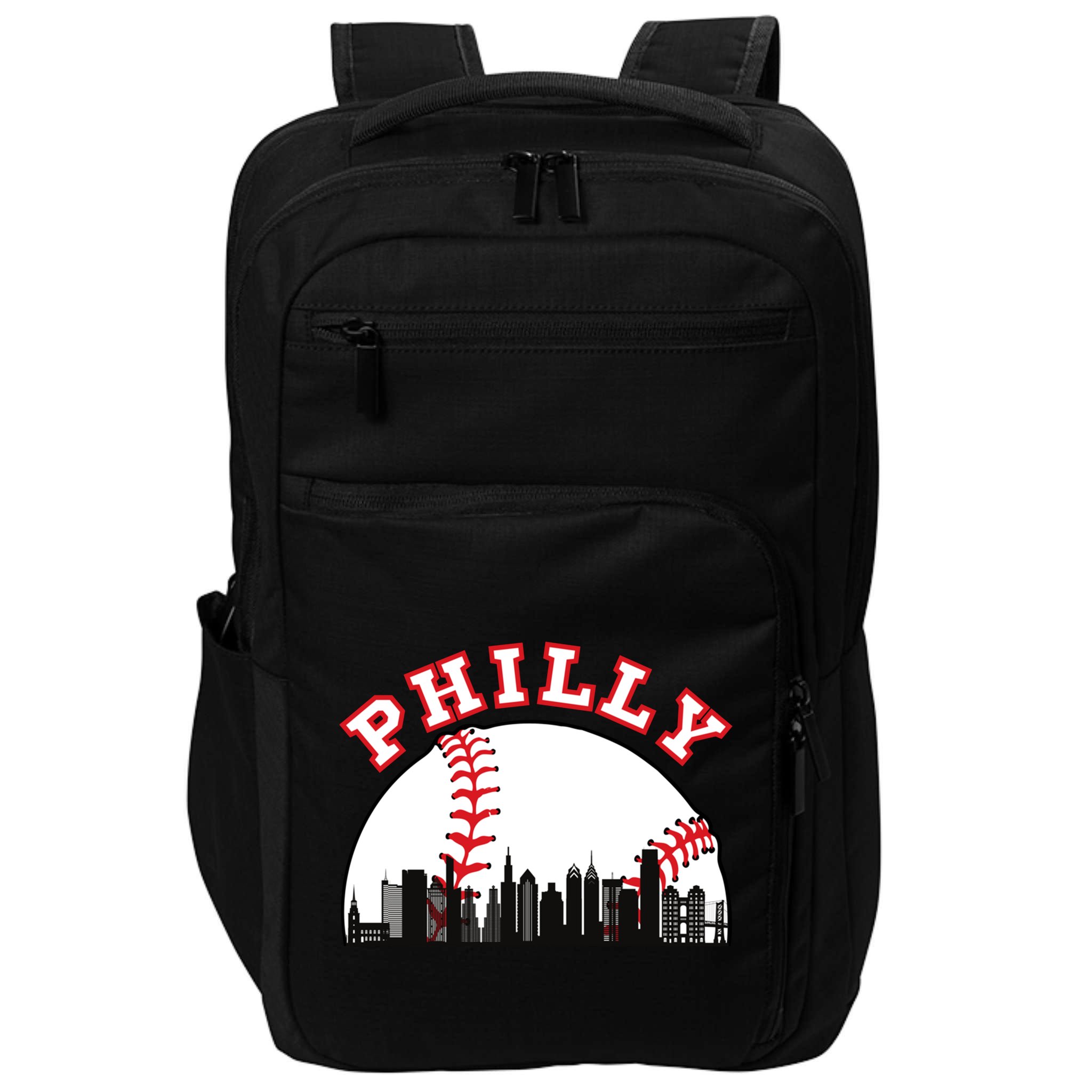 Philly Baseball Shirt Philadelphia Baseball PA Cityscape Skyline Impact Tech Backpack