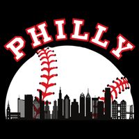 Philly Baseball Shirt Philadelphia Baseball PA Cityscape Skyline Impact Tech Backpack